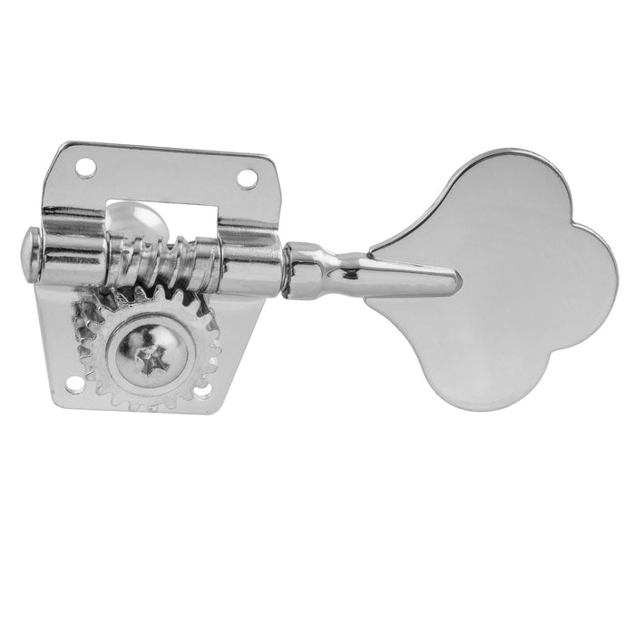 Musiclily Pro Single 19:1 Ratio Open Gear Machine Head Bass Side Tuner Tuning Peg Key with Clover Button for Electric Bass