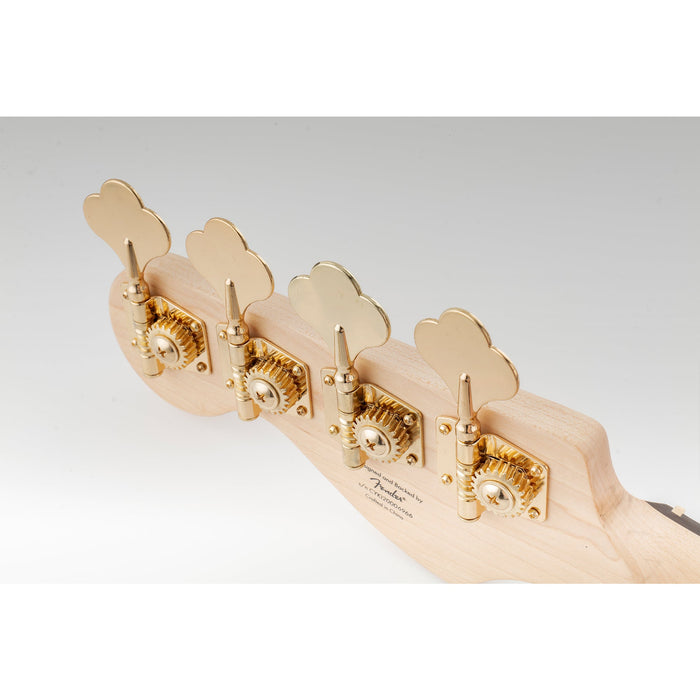 Musiclily Pro Single 19:1 Ratio Open Gear Machine Head Bass Side Tuner Tuning Peg Key with Clover Button for Electric Bass