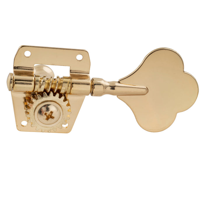 Musiclily Pro Single 19:1 Ratio Open Gear Machine Head Bass Side Tuner Tuning Peg Key with Clover Button for Electric Bass