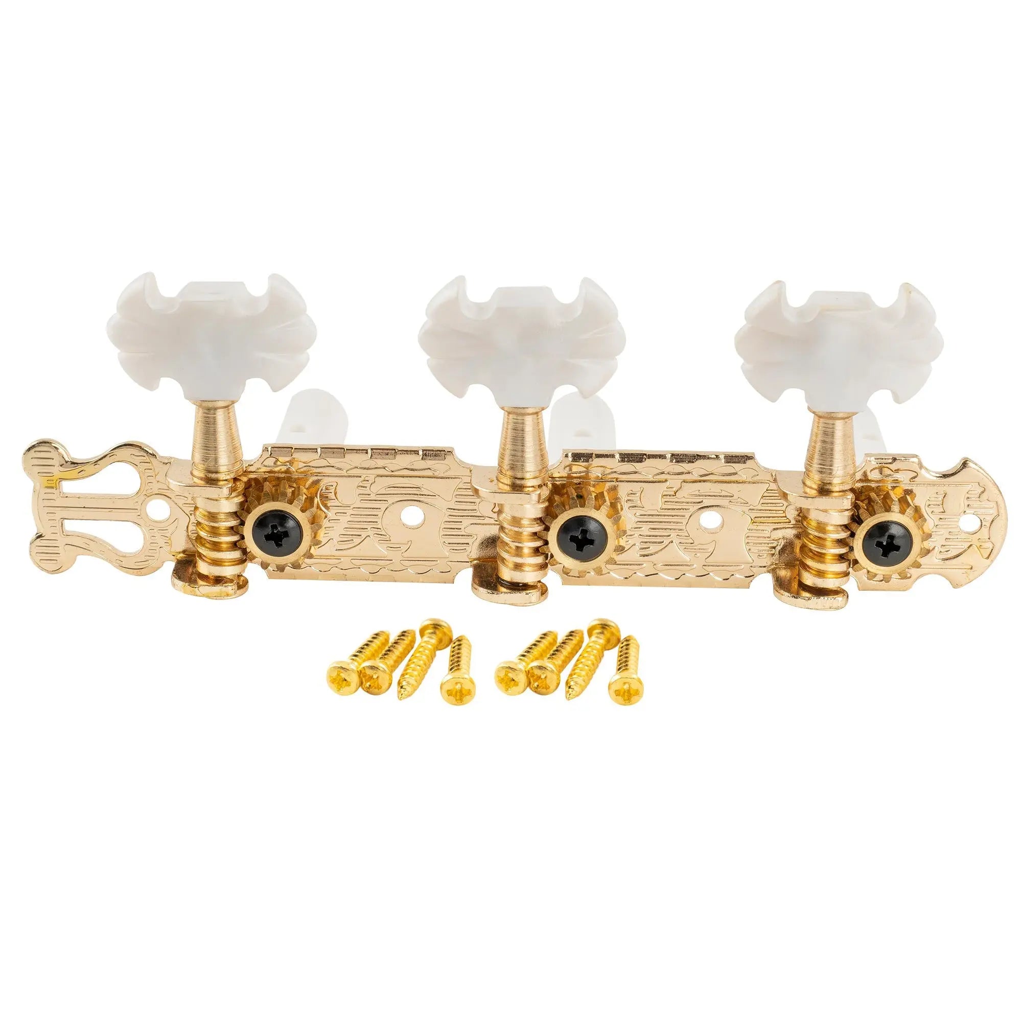 Part of musiclily pro 3 on a plate lyra style classical guitar machine heads butterfly button tuning pegs keys tuners set mx1365p