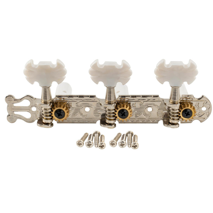 Musiclily Pro 3 su un piatto Chitarra classica Lyra Stile Testine di accordatura a pulsante farfalla Set di regolatori a chiave