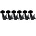 musiclily pro 6 in line guitar locking tuners tuning pegs keys machine heads set for strat tele style guitar mx1368 6p, black