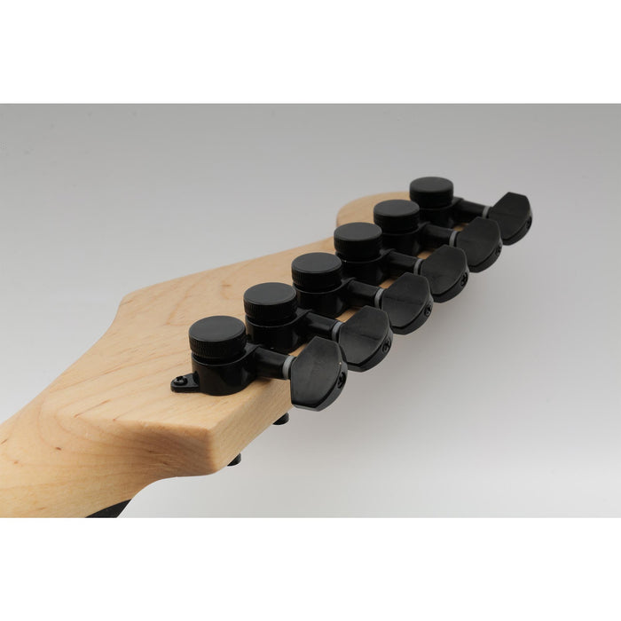 Musiclily Pro R15J Single 15:1 Ratio Full Sealed Locking Machine Head Bass Side Tuner Tuning Peg Key with Hex Button for Strat Tele Style Electric Guitar