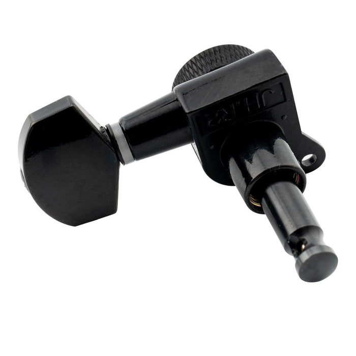 Musiclily Pro R15J Single 15:1 Ratio Full Sealed Locking Machine Head Bass Side Tuner Tuning Peg Key with Hex Button for Strat Tele Style Electric Guitar