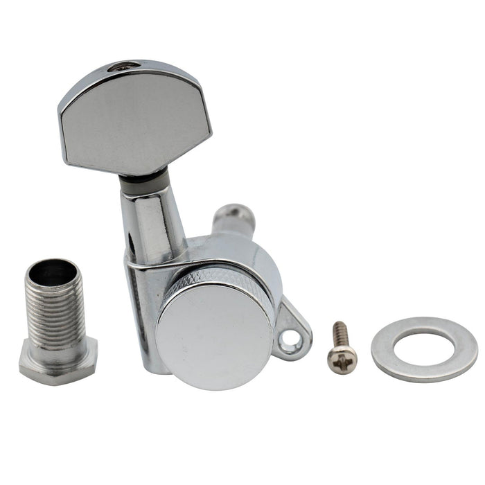 Juego de Clavijeros Musiclily Pro R15J 6 en Línea con Sistema de Bloqueo para Guitarra Estilo Strat y Tele