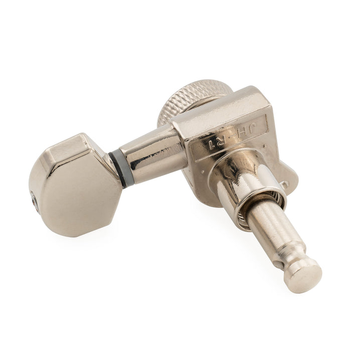 Musiclily Pro R15J Single 15:1 Ratio Full Sealed Locking Machine Head Bass Side Tuner Tuning Peg Key with Hex Button for Strat Tele Style Electric Guitar