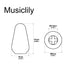 Dimensions of musiclily pro inch size guitar 5 way lever switch tips for usa fender strat tele style guitar mx1373 2p