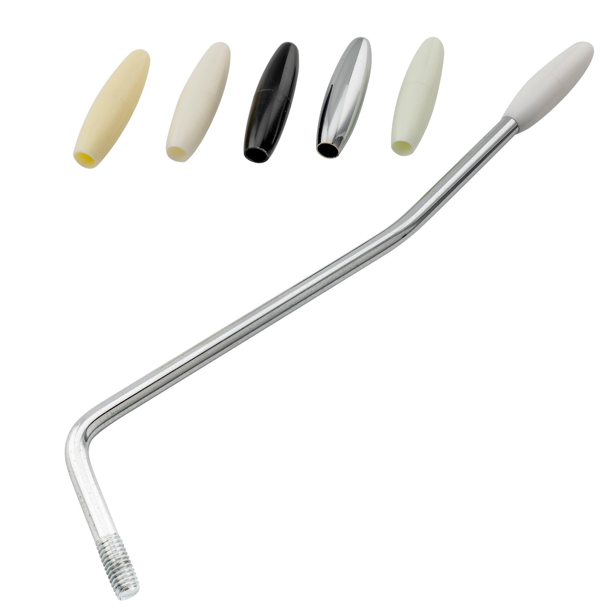 Musiclily Pro Kunststoff-Gitarren-Tremoloarmspitzen, Whammy-Bar-Knöpfe für USA/Mexiko Strat-Style-Gitarren, Set von 2