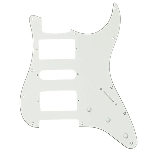 musiclily pro 11 hole hsh guitar strat pickguard for fender american mexican standard stratocaster modern style 3ply 4ply mx1378p, aged white
