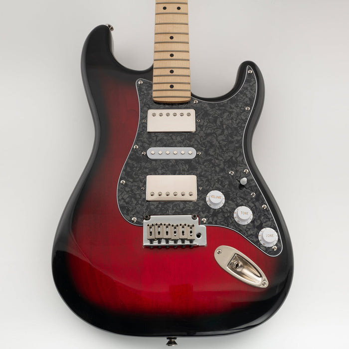 Musiclily Pro 11 Hole HSH Guitar Strat Pickguard for Fender American/Mexican Standard Stratocaster Modern Style, 3Ply/4Ply