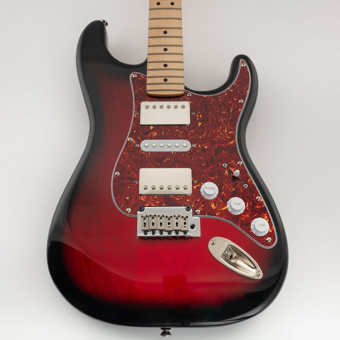 Musiclily Pro 11 Hole HSH Guitar Strat Pickguard for Fender American/Mexican Standard Stratocaster Modern Style, 3Ply/4Ply