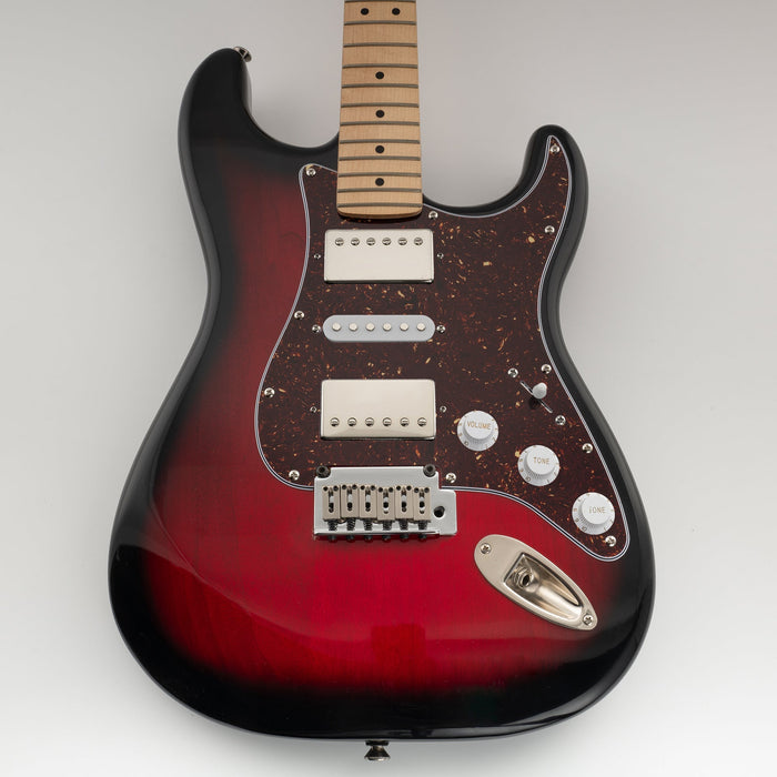 Musiclily Pro 11 Hole HSH Guitar Strat Pickguard for Fender American/Mexican Standard Stratocaster Modern Style, 3Ply/4Ply