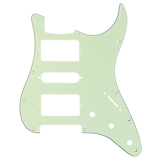 musiclily pro 11 hole hsh guitar strat pickguard for fender american mexican standard stratocaster modern style 3ply 4ply mx1378p, mint green