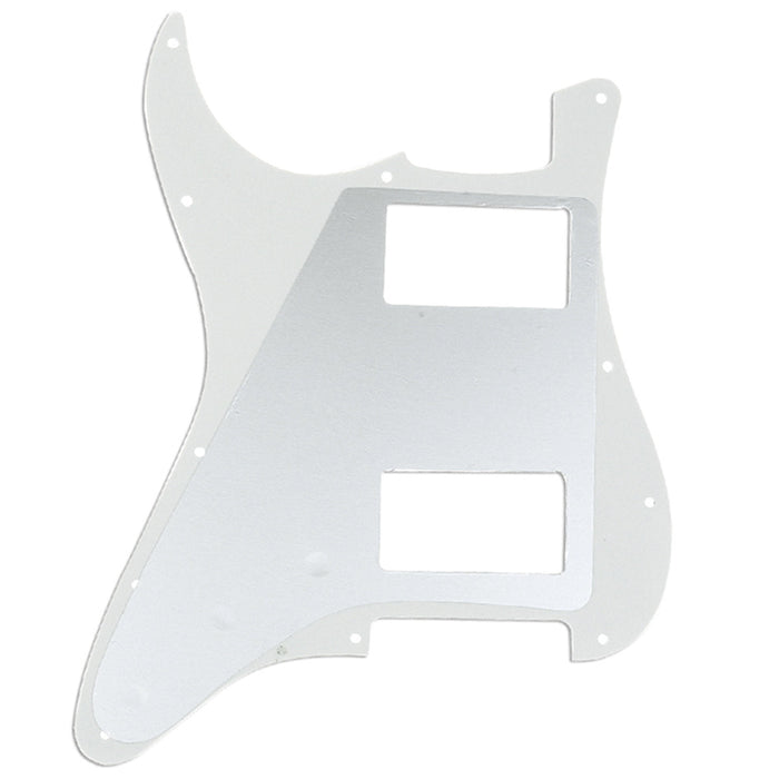 Musiclily Pro 11穴 HH STタイプピックガード 2ハムバッカー USA/メキシコFender Stratストラトエレキギター用 4プライ エイジドホワイトパール