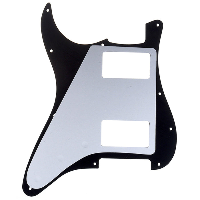 Musiclily Pro 11穴 HH STタイプピックガード 2ハムバッカー USA/メキシコFender Stratストラトエレキギター用 4プライ エイジドホワイトパール