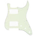 musiclily pro 11 hole hh guitar strat pickguard humbuckers for american mexican fender standard stratocaster modern style mx1379p, mint ivory color