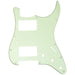 musiclily pro 11 hole hh guitar strat pickguard humbuckers for american mexican fender standard stratocaster modern style mx1379p, mint green
