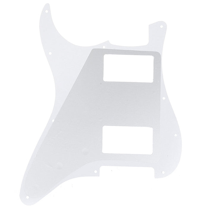 Musiclily Pro 11穴 HH STタイプピックガード 2ハムバッカー USA/メキシコFender Stratストラトエレキギター用 4プライ エイジドホワイトパール
