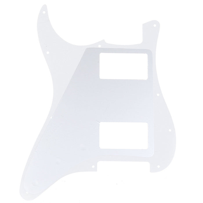 Musiclily Pro 11穴 HH STタイプピックガード 2ハムバッカー USA/メキシコFender Stratストラトエレキギター用 4プライ エイジドホワイトパール