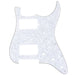 musiclily pro 11 hole hh guitar strat pickguard humbuckers for american mexican fender standard stratocaster modern style mx1379p, white pearl