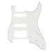 musiclily pro 11 hole modern style strat hss guitar pickguard for american mexican fender strat floyd rose bridge cut 3ply 4ply mx1380p, aged white
