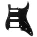 musiclily pro 11 hole modern style strat hss guitar pickguard for american mexican fender strat floyd rose bridge cut 3ply 4ply mx1380p, black