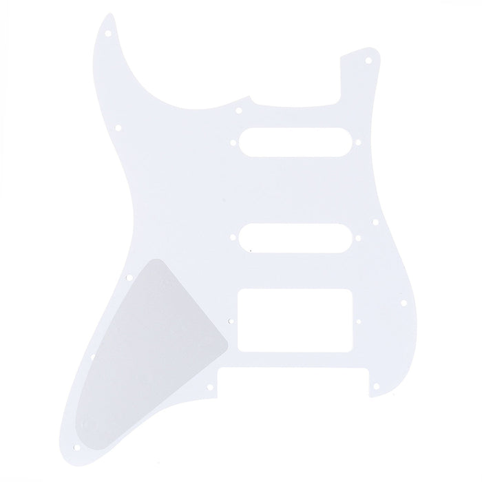 Musiclily Pro 11穴 HSS STピックガード USA/メキシコ製Fender Stratストラトエレキギター Floyd Roseブリッジカット用 4プライ エイジドホワイトパール