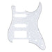 musiclily pro 11 hole modern style strat hss guitar pickguard for american mexican fender strat floyd rose bridge cut 3ply 4ply mx1380p, white pearl