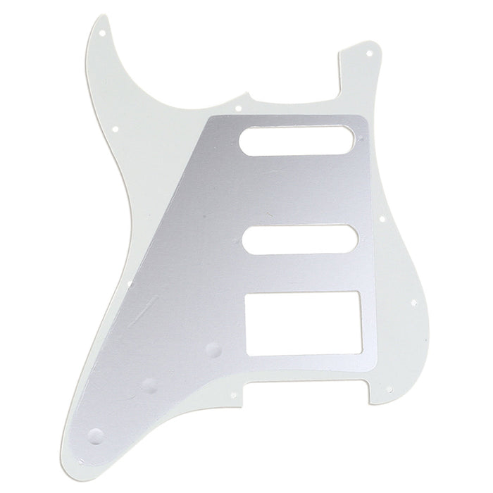 Musiclily Pro 11穴 HSS STピックガード モダンスタイル アメリカンStratストラトエレキギター用 4プライ エイジドホワイトパール