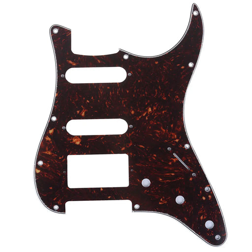 musiclily pro 11 hole modern style strat hss pickguard for american stratocaster guitar 3ply 4ply mx1382p, tortoise shell