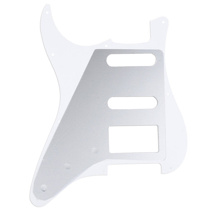 Musiclily Pro 11穴 HSS STピックガード モダンスタイル アメリカンStratストラトエレキギター用 4プライ エイジドホワイトパール