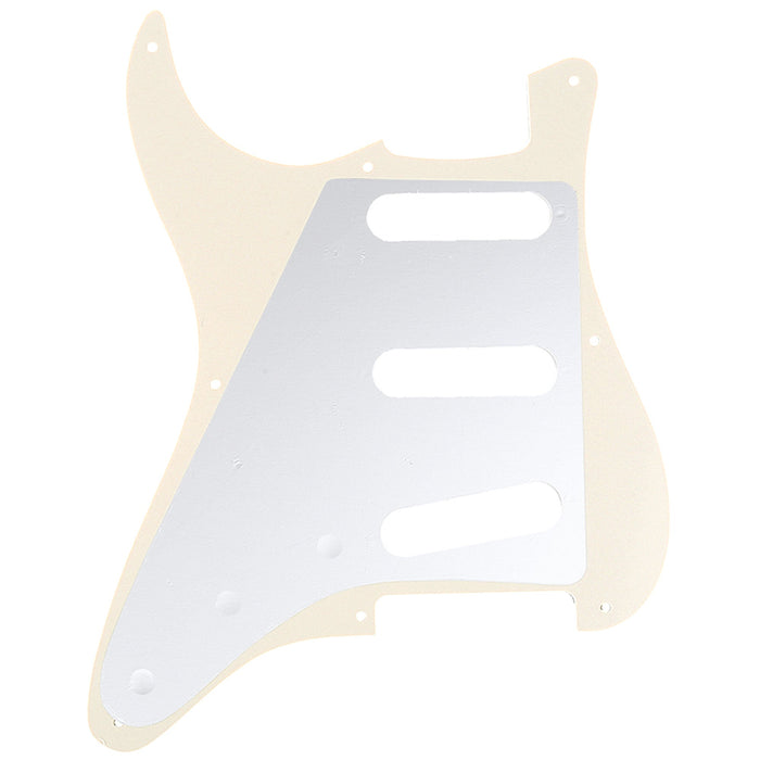 Musiclily Pro 8穴 50s 57 ヴィンテージスタイル SSS STピックガード アメリカStratストラトエレキギター用 3プライ エイジドホワイト
