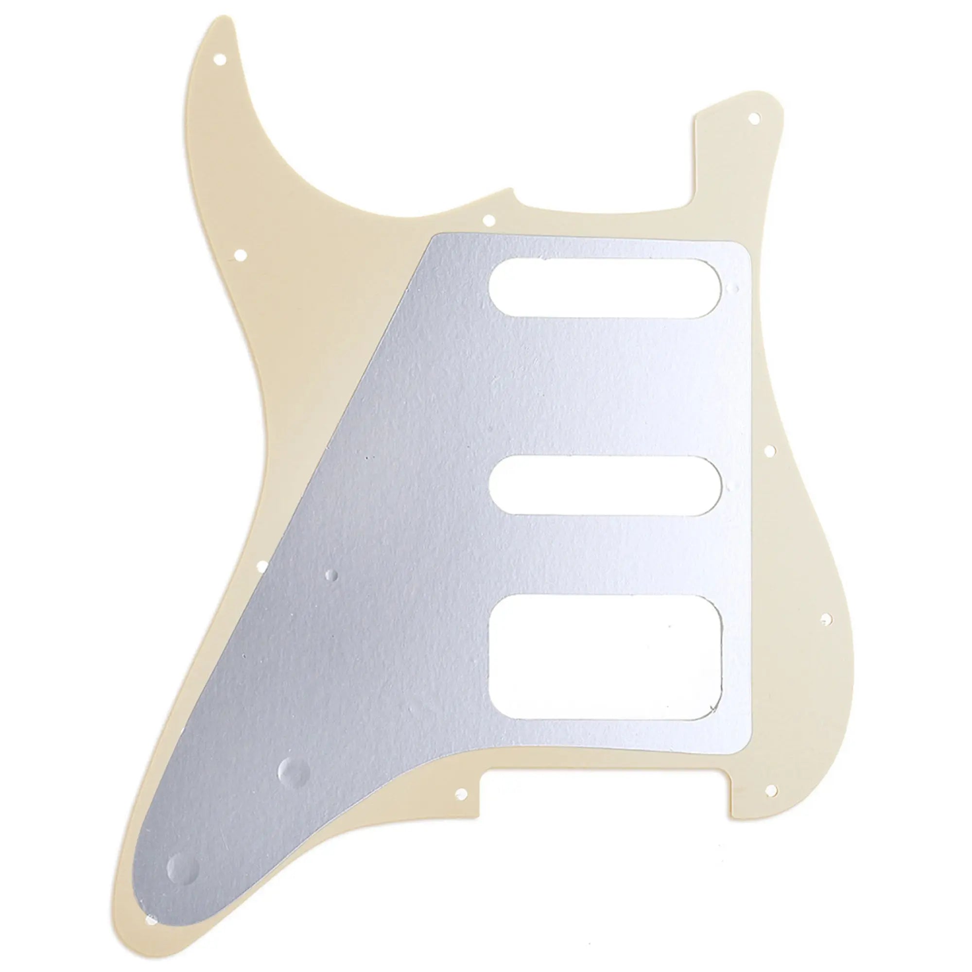Part of musiclily pro 11 hole round corner hss guitar strat pickguard for usa mexican strat 2 screw humbucking open pickup mx1385p