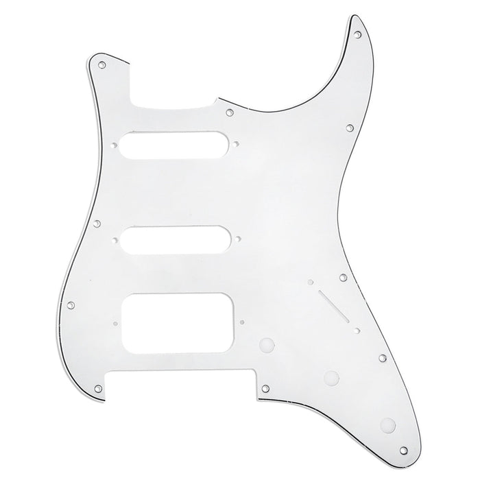 musiclily pro 11 hole round corner hss guitar strat pickguard for american mexican fender strat open pickup with floyd bridge cut mx1386p