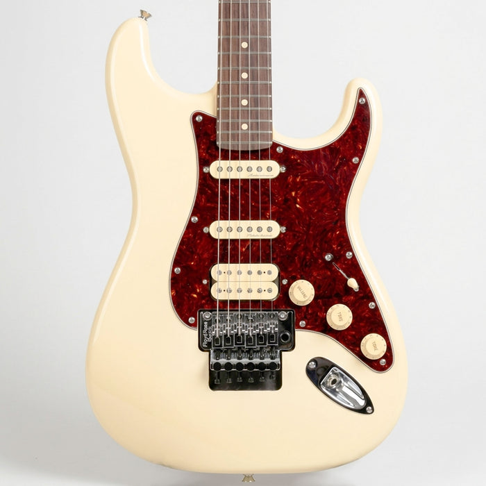 Musiclily Pro 11-Hole Round Corner HSS Guitar Strat Pickguard for American/Mexican Fender Strat Open Pickup with Floyd Bridge Cut