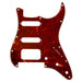 musiclily pro 11 hole round corner hss guitar strat pickguard for american mexican fender strat open pickup with floyd bridge cut mx1386p, vintage tortoise