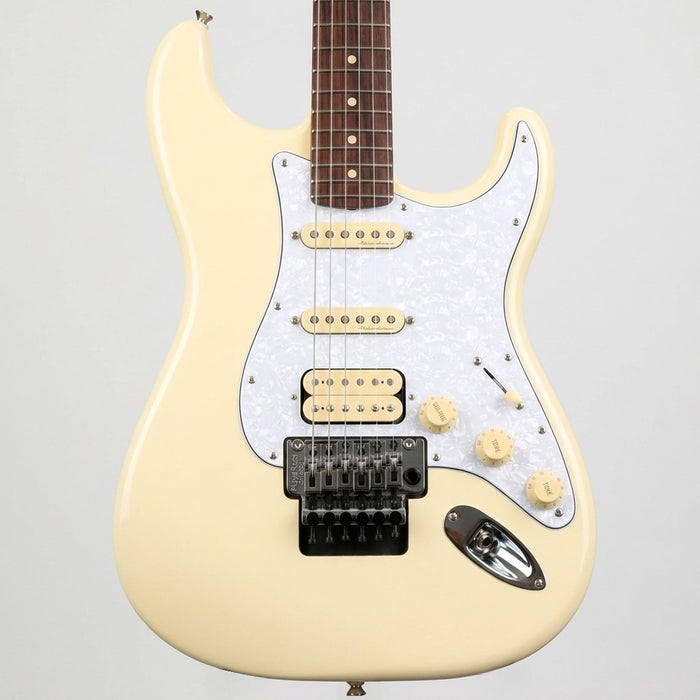 Musiclily Pro 11-Hole Round Corner HSS Guitar Strat Pickguard for American/Mexican Fender Strat Open Pickup with Floyd Bridge Cut