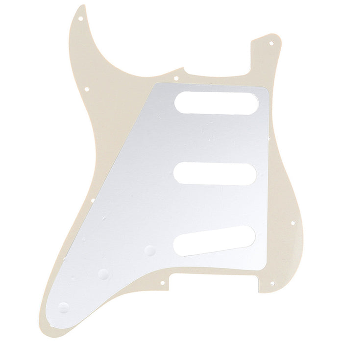 Musiclily Pro 11穴 ヴィンテージ62タイプ SSS STピックガード アメリカStratストラトエレキギター用 3プライ エイジドホワイト