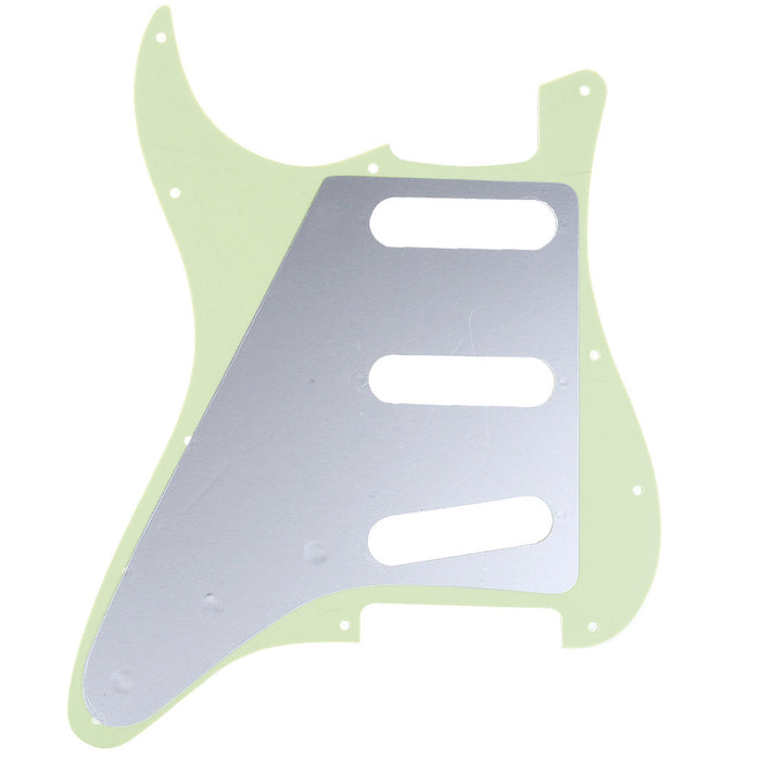 Musiclily Pro 11穴 60s 64 ヴィンテージスタイル SSS STピックガード アメリカStratストラトエレキギター用 3プライ エイジドホワイト