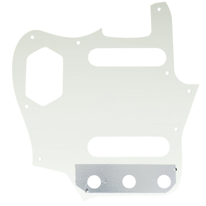 Musiclily Pro 10穴 ヴィンテージ65 60s アメリカ製Fender Jaguarジャガーギター用ピックガード 3プライ エイジドホワイト