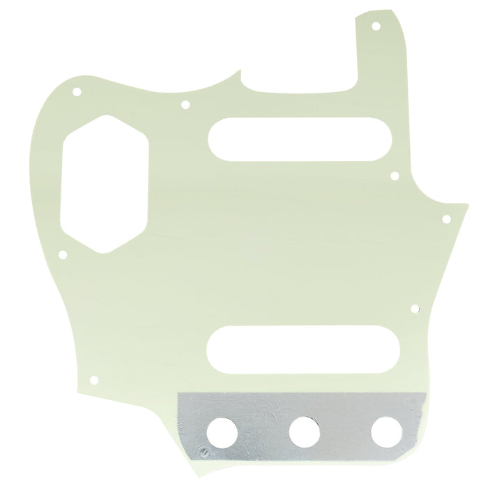 Musiclily Pro 10穴 ヴィンテージ65 60s アメリカ製Fender Jaguarジャガーギター用ピックガード 3プライ エイジドホワイト