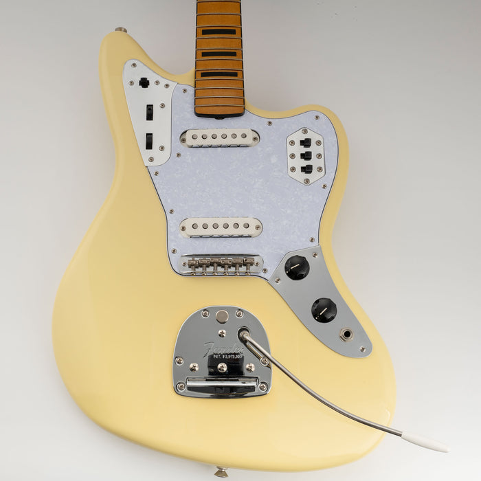 Musiclily Pro 10穴 ヴィンテージ65 60s アメリカ製Fender Jaguarジャガーギター用ピックガード 3プライ エイジドホワイト