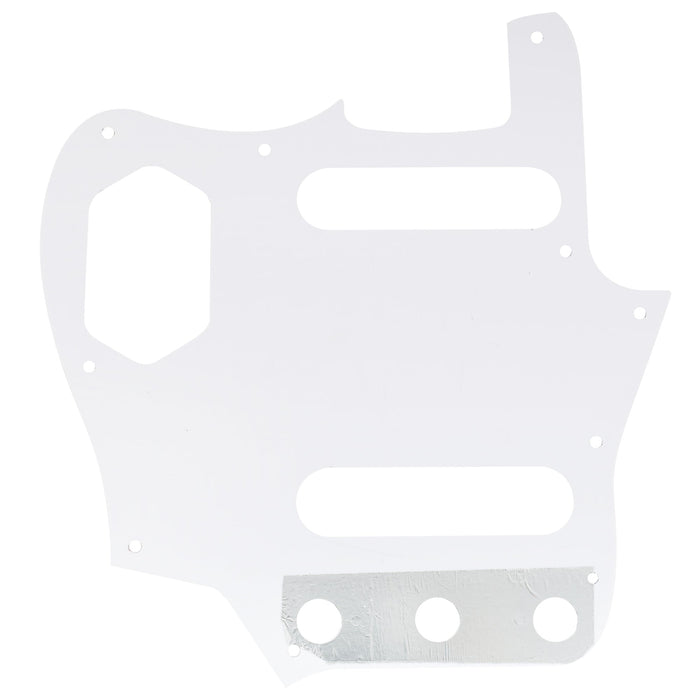 Musiclily Pro 10穴 ヴィンテージ65 60s アメリカ製Fender Jaguarジャガーギター用ピックガード 3プライ エイジドホワイト