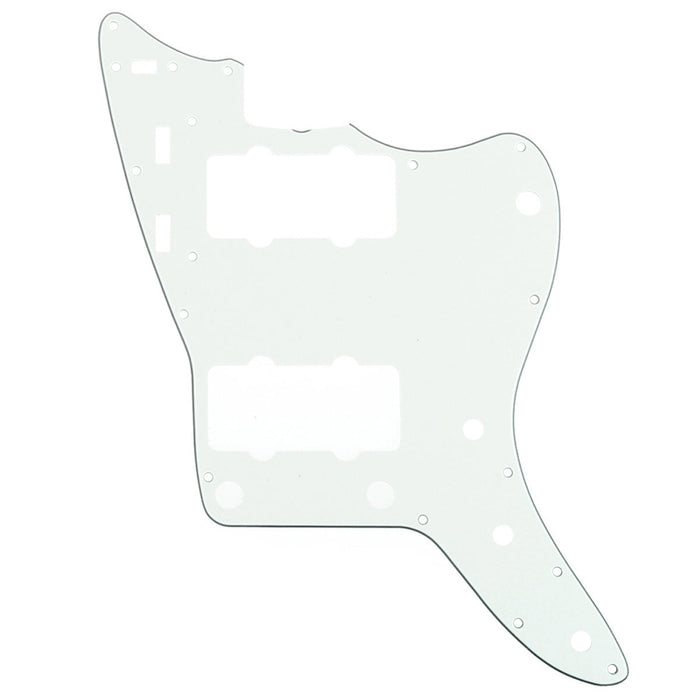 musiclily pro 13 hole guitar pickguard for usa vintage 60s jazzmaster and sq classic vibe 3ply 4ply mx1391p, aged white