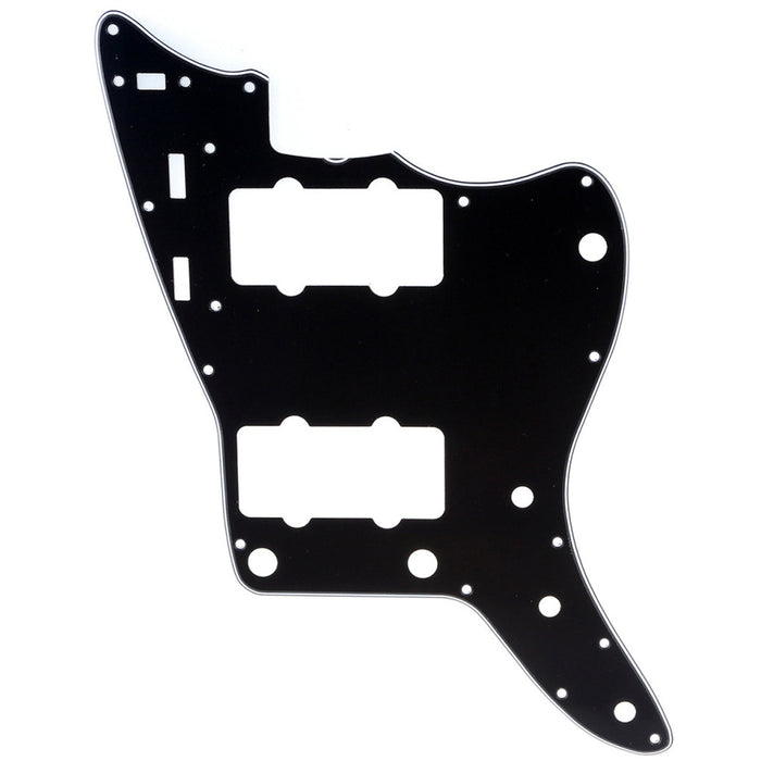 musiclily pro 13 hole guitar pickguard for usa vintage 60s jazzmaster and sq classic vibe 3ply 4ply mx1391p, black