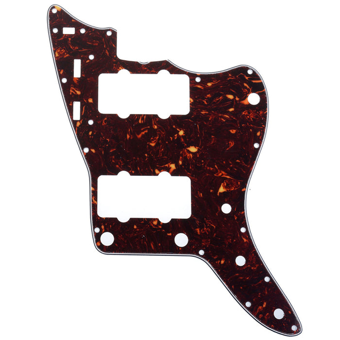 musiclily pro 13 hole guitar pickguard for usa vintage 60s jazzmaster and sq classic vibe 3ply 4ply mx1391p, tortoise shell