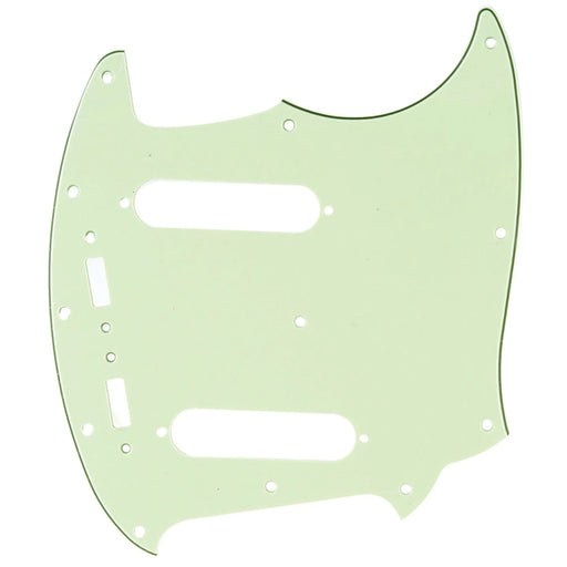 musiclily pro 12 hole guitar pickguard for fender american mustang 3ply 4ply mx1392p, mint green