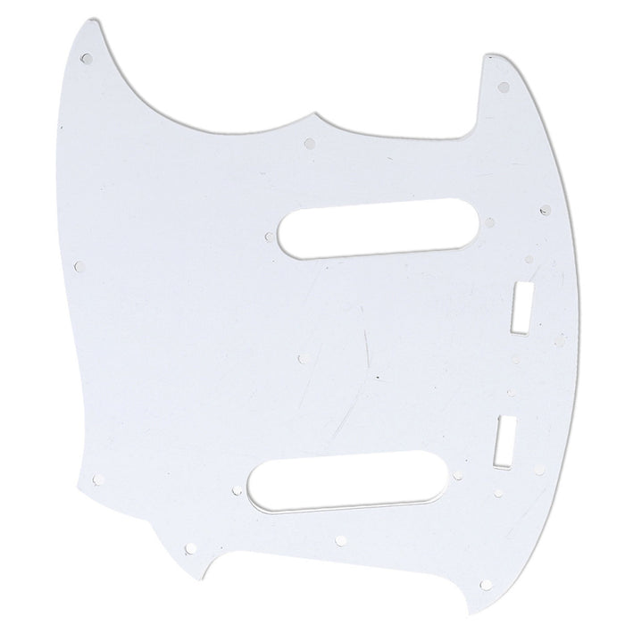 Musiclily Pro 12穴 ムスタングタイプ ピックガード アメリカ製Fender Mustangエレキギター用 4プライ エイジドホワイトパール