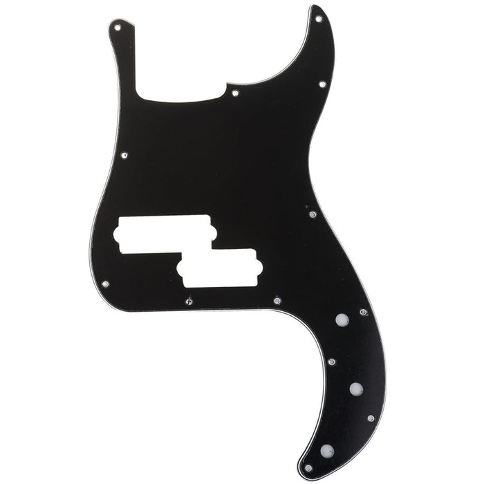 musiclily pro 5 string 13 hole contemporary p bass pickguard for fender mexican precision bass 3ply 4ply mx1396p, black