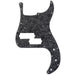 musiclily pro 5 string 13 hole contemporary p bass pickguard for fender mexican precision bass 3ply 4ply mx1396p, black pearl